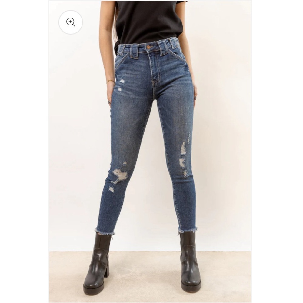 Böhme High-Waisted Distressed Denim Jeans Size 25